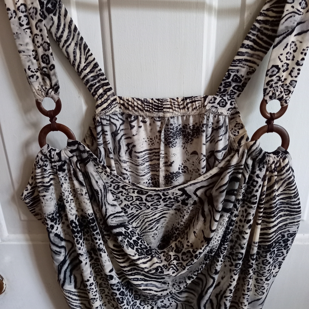 Flowy cheetah print top